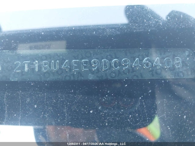 12592311 :رقم المزاد ، 2T1BU4EE9DC946408 vin ، 2013 Toyota Corolla S/le مزاد بيع