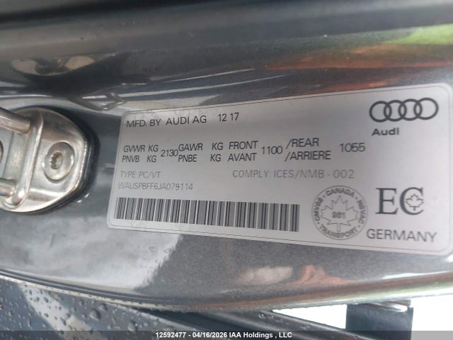 Aukcja sprzedaży 2018 Audi A3 E-tron 1.4t Technik, vin: WAUSPBFF6JA079114, numer aukcji: 12592477