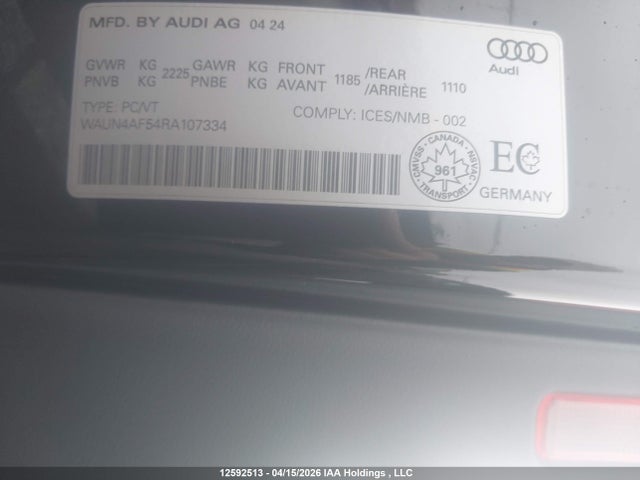 Audi S5 3.0t Progressiv 2024 WAUN4AF54RA107334 Image 9