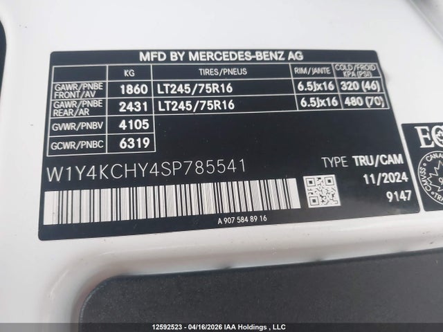 W1Y4KCHY4SP785541 Mercedes-Benz Sprinter 2500