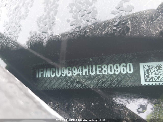 1FMCU9G94HUE80960 Ford ESCAPE SE