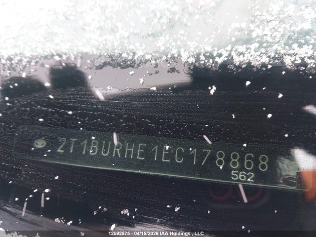 2014 Toyota Corolla Le მანქანა იყიდება აუქციონზე, vin: 2T1BURHE1EC178868, აუქციონის ნომერი: 12592575