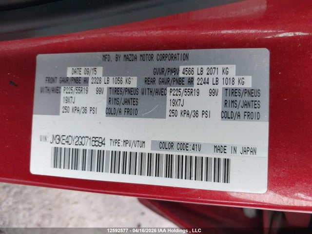JM3KE4DY2G0716594 Mazda Cx -5 Gt 4dr Awd