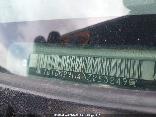 Aukcja sprzedaży 2003 Gmc New Sierra K2500, vin: 1GTGK29U43Z253249, numer aukcji: 12592602
