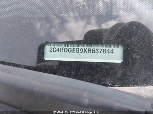 Продажа на аукционе авто 2019 Dodge Grand Caravan Gt, vin: 2C4RDGEG9KR637844, номер лота: 12592604