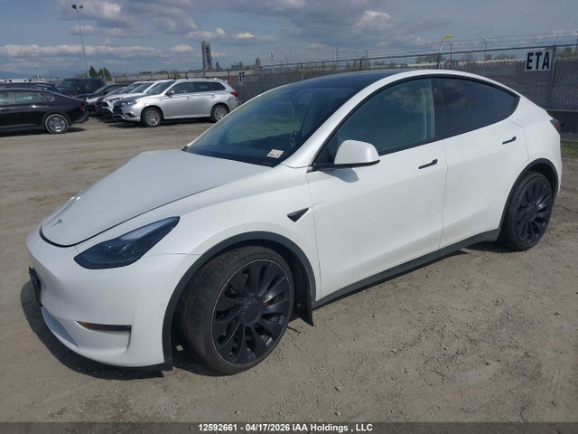 2022 Tesla Model Y მანქანა იყიდება აუქციონზე, vin: 7SAYGDEF1NF518598, აუქციონის ნომერი: 12592661