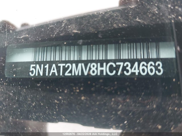 5N1AT2MV8HC734663 Nissan Rogue Sv/sl
