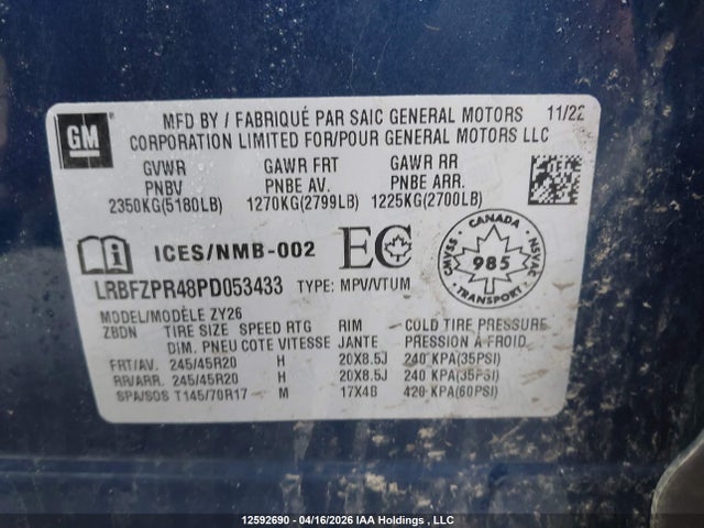 Aukcja sprzedaży 2023 Buick Envision Essence Awd, vin: LRBFZPR48PD053433, numer aukcji: 12592690