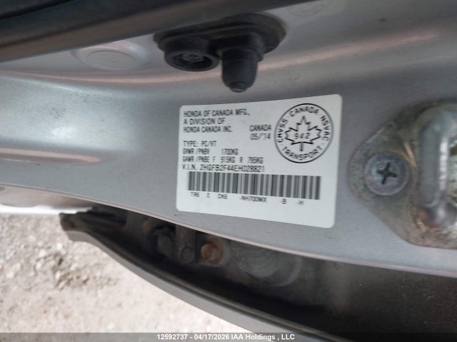 Aukcja sprzedaży 2014 Honda Civic Lx, vin: 2HGFB2F44EH028821, numer aukcji: 12592737