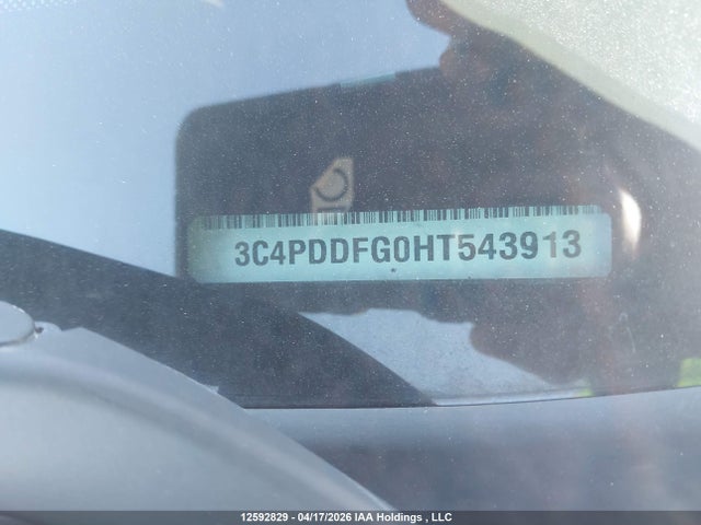 12592829 :رقم المزاد ، 3C4PDDFG0HT543913 vin ، 2017 Dodge Journey Gt مزاد بيع