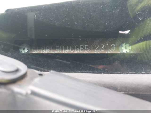 5FNRL5H46GB512313 Honda ODYSSEY EX