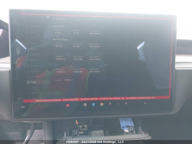 Продажа на аукционе авто 2023 Tesla Model X Awd/standard Range, vin: 7SAXCBE5XPF376614, номер лота: 12592907
