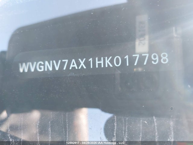 12592917 :رقم المزاد ، WVGNV7AX1HK017798 vin ، 2017 Volkswagen Tiguan Wolfsburg مزاد بيع