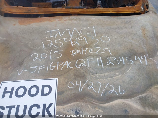 Aukcja sprzedaży 2015 Subaru Impreza Premium, vin: JF1GPAC62FH234544, numer aukcji: 12592930