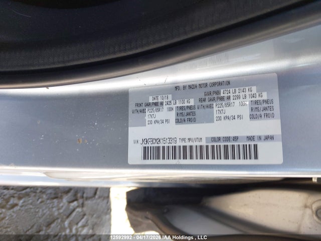 JM3KFBCM2K1513319 Mazda Cx-5 Touring