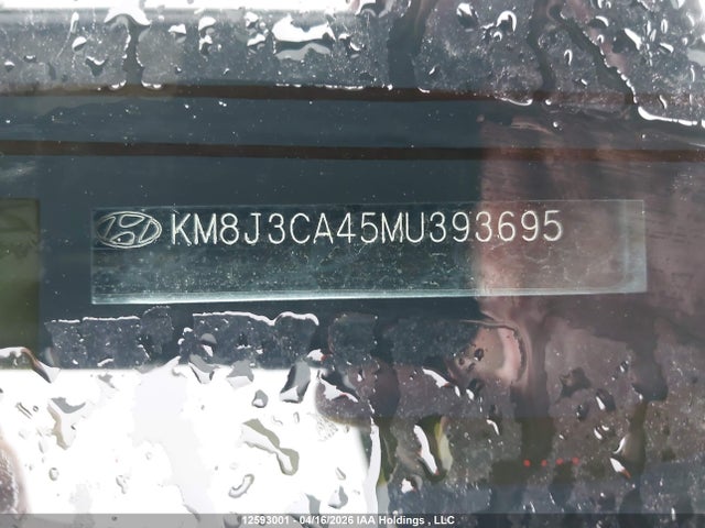 KM8J3CA45MU393695 Hyundai Tucson Limited/sel/sport/ultimate/value