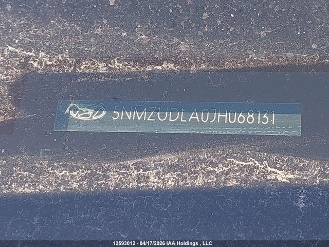 5NMZUDLA0JH068131 Hyundai SANTA FE SPORT