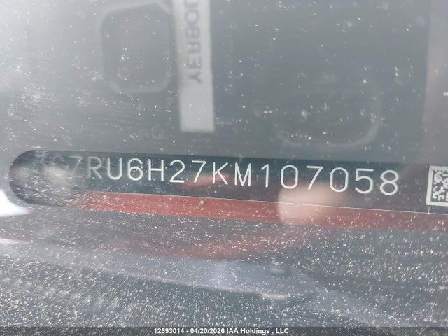 3CZRU6H27KM107058 Honda HR-V SPORT