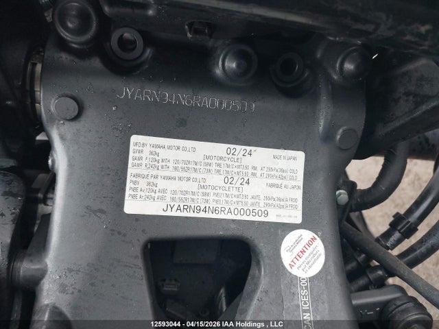 JYARN94N6RA000509 Yamaha MT09