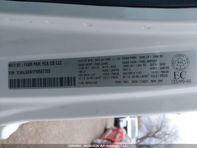 1C4HJXEN1PW587328 Jeep TJ