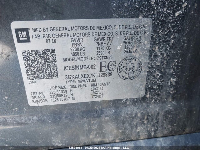 3GKALXEX7KL129339 GMC Terrain Denali