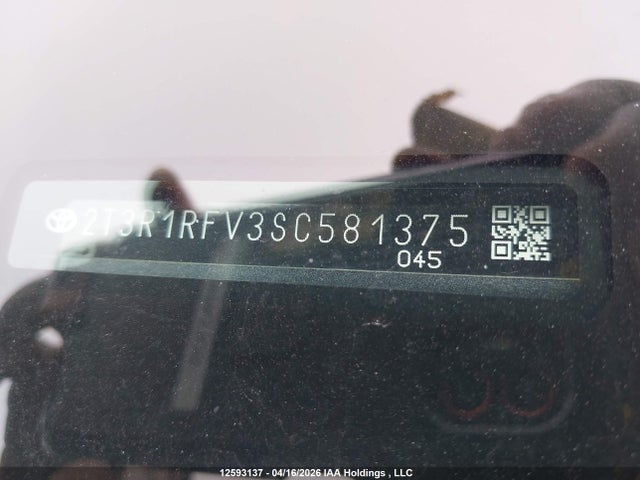 2025 Toyota Rav4 Xle მანქანა იყიდება აუქციონზე, vin: 2T3R1RFV3SC581375, აუქციონის ნომერი: 12593137