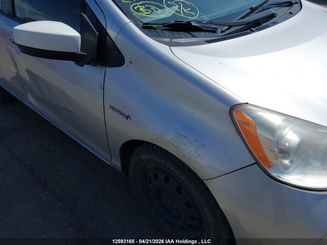 2012 Toyota Prius C მანქანა იყიდება აუქციონზე, vin: JTDKDTB3XC1525829, აუქციონის ნომერი: 12593165