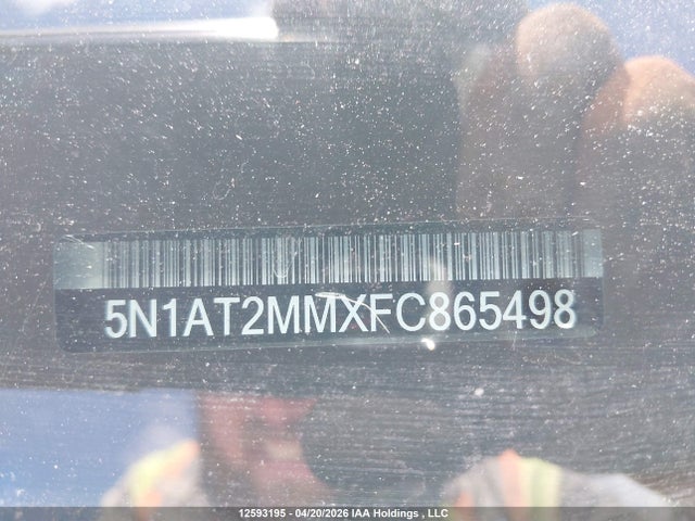 5N1AT2MMXFC865498 Nissan Rogue S/sl/sv