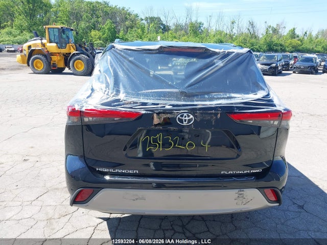 12593204 :رقم المزاد ، 5TDFZRBH3LS031171 vin ، 2020 Toyota Highlander Platinum مزاد بيع