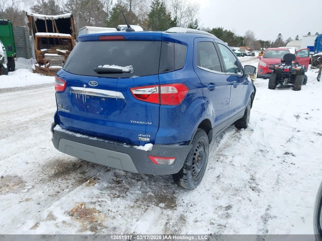 12551917 :رقم المزاد ، MAJ6S3KL3LC345447 vin ، 2020 Ford Ecosport Titanium مزاد بيع
