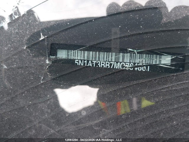 2021 Nissan Rogue Sv მანქანა იყიდება აუქციონზე, vin: 5N1AT3BB7MC764861, აუქციონის ნომერი: 12593284