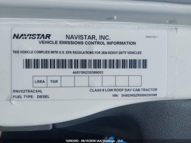 International Rh 2025 3HSDWSZR9SN230389 Image 9