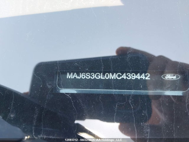 2021 Ford Ecosport Se მანქანა იყიდება აუქციონზე, vin: MAJ6S3GL0MC439442, აუქციონის ნომერი: 12593312