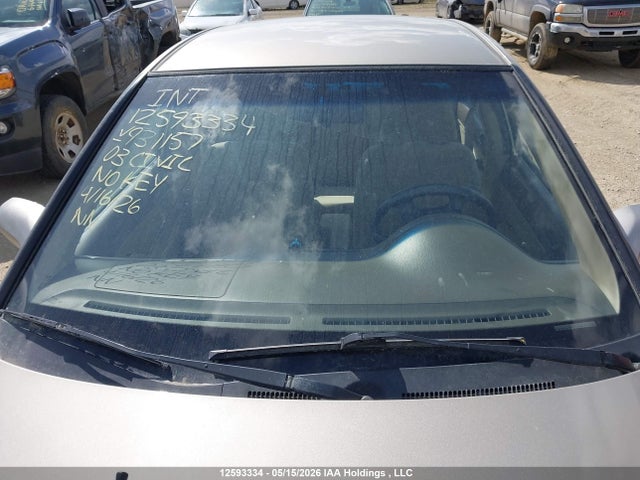 Продажа на аукционе авто 2003 Honda Civic Lx, vin: 2HGES16633H931157, номер лота: 12593334