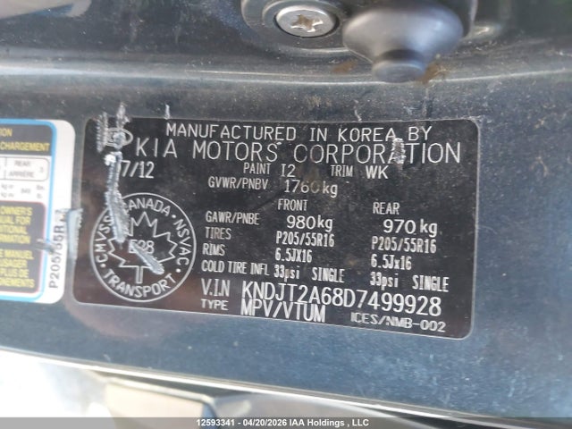Продаж на аукціоні авто 2013 Kia Soul 2.0l 2u/2.0l 4u/2.0l 4u Burner/2.0l 4u Luxury/2.0l 4u Retro, vin: KNDJT2A68D7499928, номер лоту: 12593341