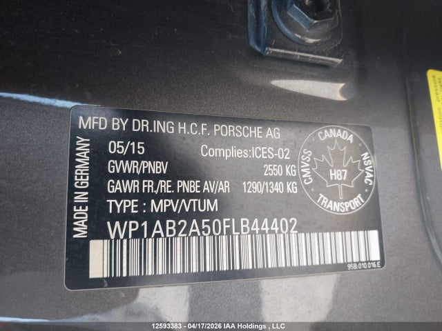 Porsche MACAN S 2015 WP1AB2A50FLB44402 Image 18