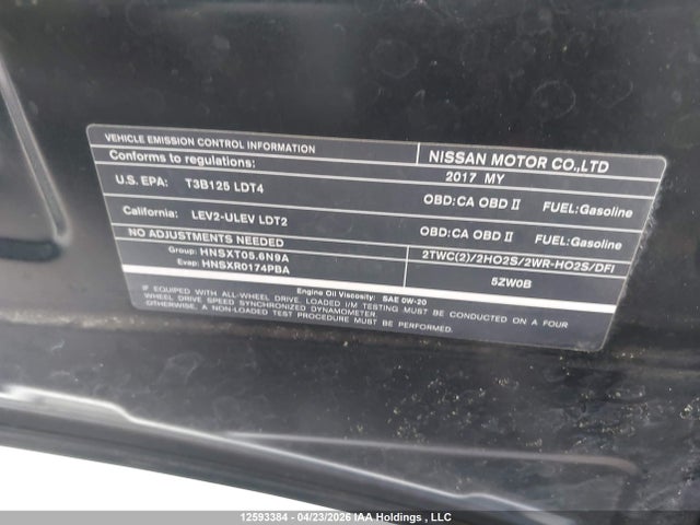 JN8AY2NE8H9704195 Nissan Armada Platinum/sl