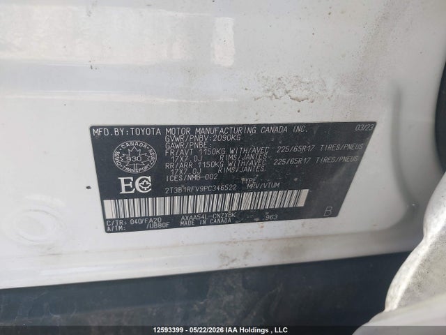 Toyota RAV4 LE 2023 2T3B1RFV9PC346522 Image 9