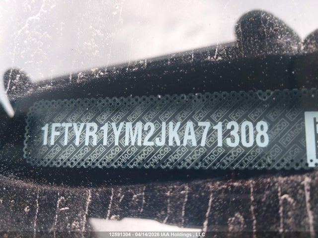 Продаж на аукціоні авто 2018 Ford Transit-250, vin: 1FTYR1YM2JKA71308, номер лоту: 12591304