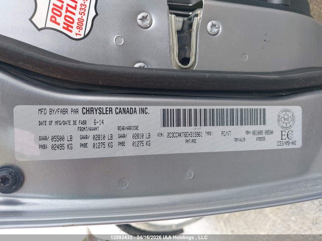 2C3CCAKT6EH315961 Chrysler 300C