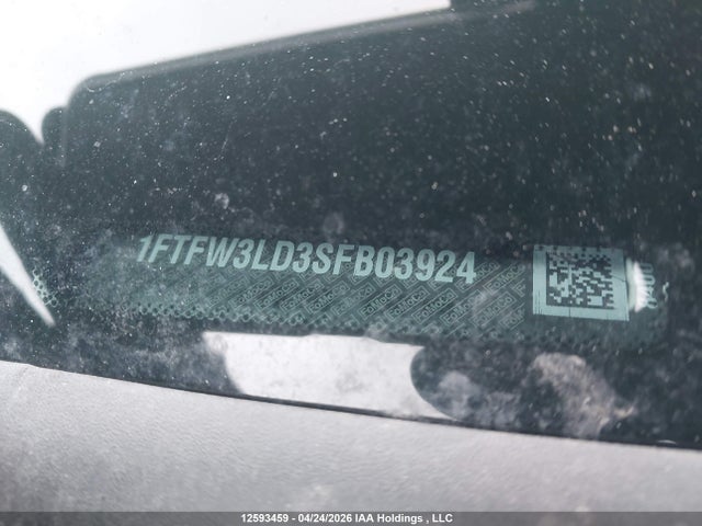 Aukcja sprzedaży 2025 Ford F-150 Xlt, vin: 1FTFW3LD3SFB03924, numer aukcji: 12593459