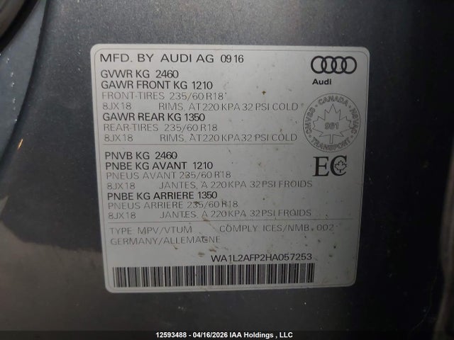 WA1L2AFP2HA057253 Audi Q5 Premium Plus