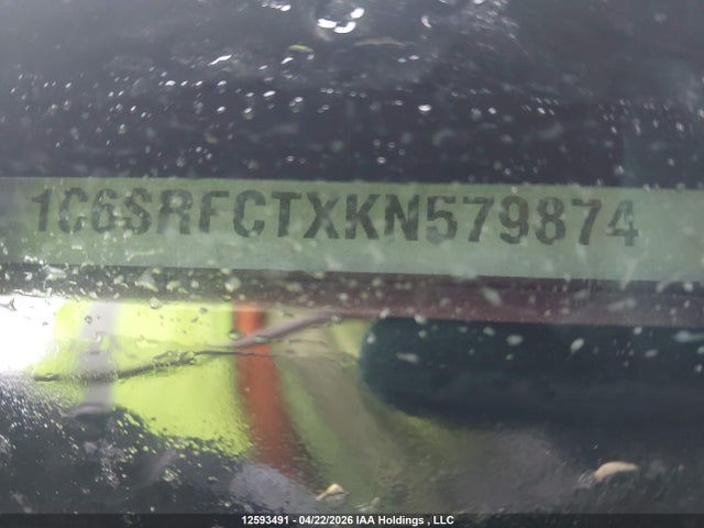 12593491 :رقم المزاد ، 1C6SRFCTXKN579874 vin ، 2019 Ram 1500 Tradesman مزاد بيع