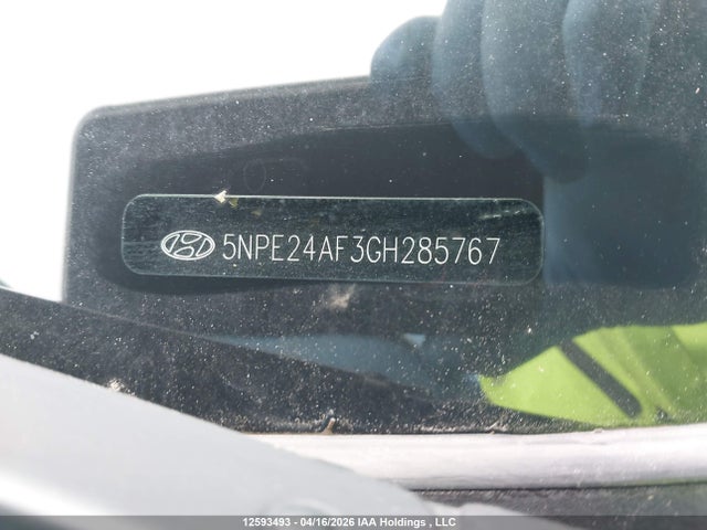 5NPE24AF3GH285767 Hyundai SONATA GL