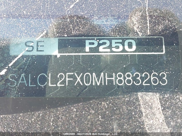 SALCL2FX0MH883263 Land Rover Discovery Sport Se R-dynamic