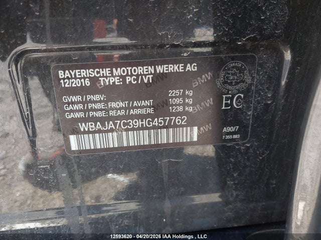 WBAJA7C39HG457762 BMW 530i Xdrive