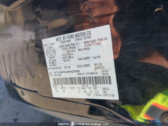 Продажа на аукционе авто 2010 Ford Ranger Sport/xlt, vin: 1FTLR4FE4APA27658, номер лота: 12593701