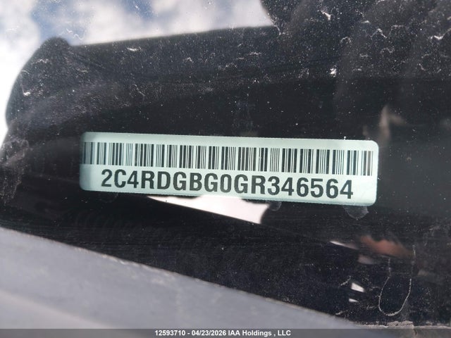 Продажа на аукционе авто 2016 Dodge Grand Caravan, vin: 2C4RDGBG0GR346564, номер лота: 12593710