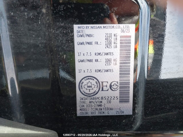 Nissan ROGUE S 2023 5N1AT3AB6PC852225 Image 9