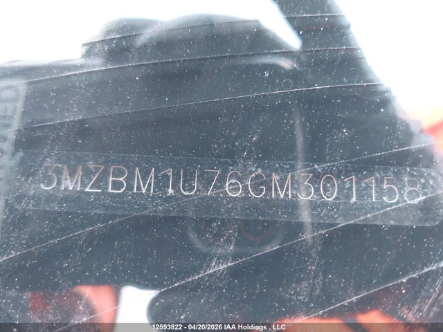 3MZBM1U76GM301158 Mazda 3 SPORT